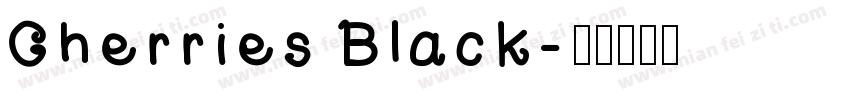 Cherries Black字体转换